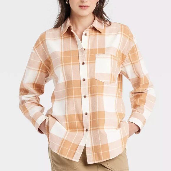 Universal Thread • Oversized Plaid Flannel Shirt - Picture 1 of 4